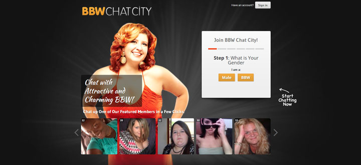 BBW Chat City Review Homepage