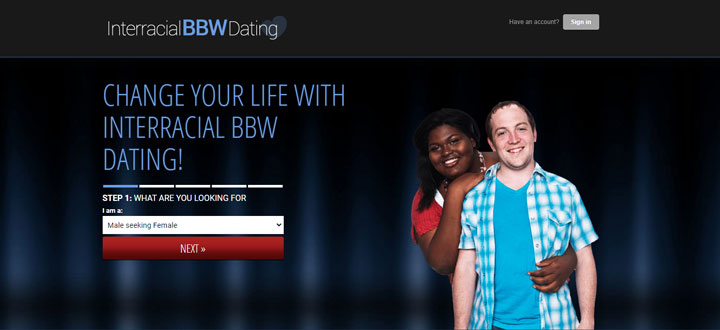 Interracial BBW Dating Review Homepage