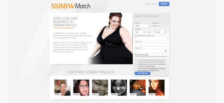 SSBBW Match Review Homepage